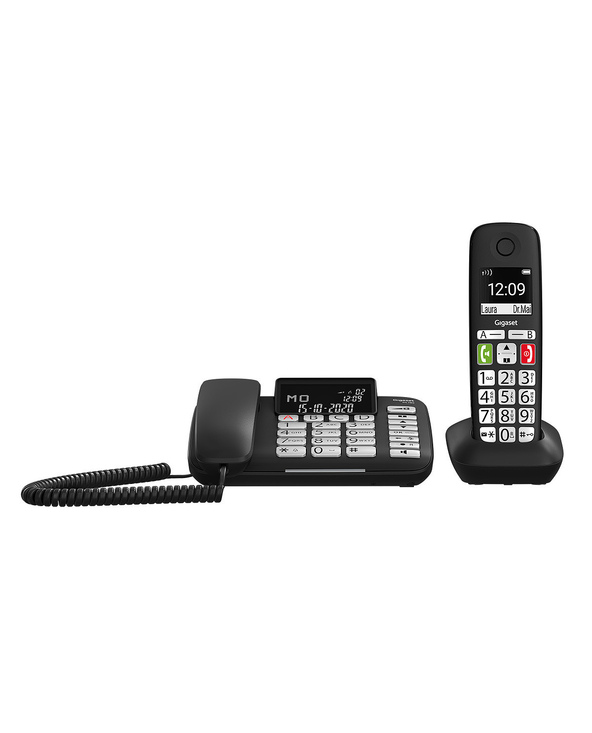 Gigaset DL780 Plus Téléphone analog/dect Identification de l'appelant Noir