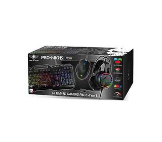 Spirit of Gamer PRO MKH5 clavier Souris incluse USB AZERTY Français Noir