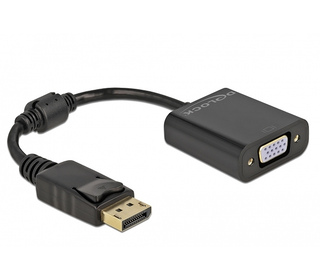 DeLOCK 61006 câble vidéo et adaptateur 0,15 m DisplayPort VGA (D-Sub) Noir