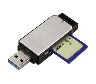 Hama 123900 lecteur de carte mémoire USB 3.2 Gen 1 (3.1 Gen 1) Noir, Argent