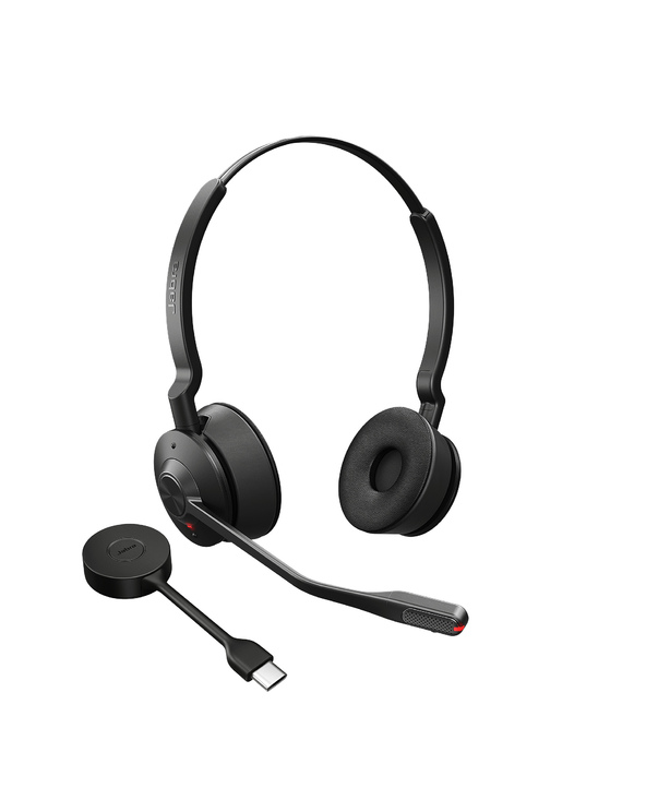 Jabra Engage 55 MS Stereo Casque Sans fil Arceau Bureau/Centre d'appels USB Type-A Noir