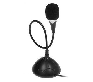 Mediatech MT392 microphone Noir Microphone de PC