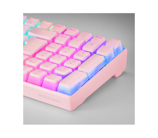 Mars Gaming MKULTRA clavier USB AZERTY Français Rose - Mars Gaming