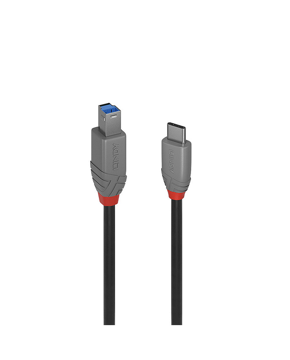 Lindy 36667 câble USB 2 m USB 3.2 Gen 1 (3.1 Gen 1) USB C USB B Noir