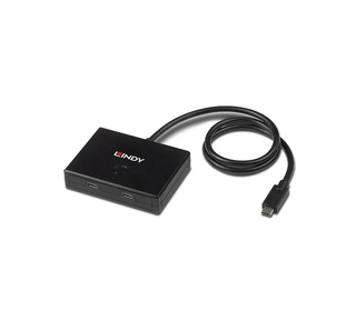 Lindy 43329 hub & concentrateur USB 3.2 Gen 1 (3.1 Gen 1) Type-C 5000 Mbit/s Noir