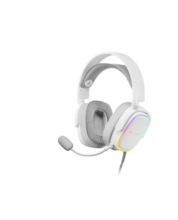 Mars Gaming MHAXW écouteur/casque Avec fil Arceau Appels/Musique Blanc