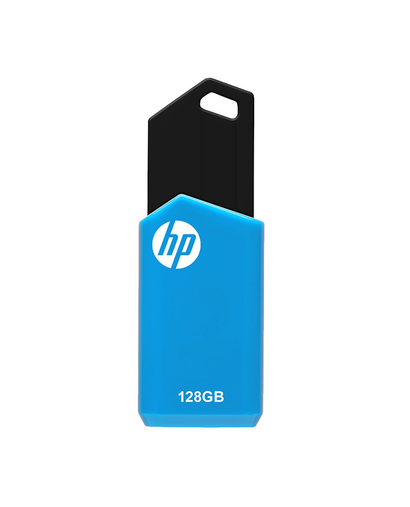 HP v150w lecteur USB flash 128 Go USB Type-A 2.0 Noir, Bleu