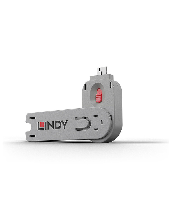 Lindy 40620 bloqueur de port Clé de bloqueur de port USB Type-A Rose Acrylonitrile-Butadiène-Styrène (ABS) 1 pièce(s)