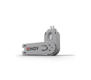 Lindy 40624 bloqueur de port Clé de bloqueur de port USB Type-A Blanc Acrylonitrile-Butadiène-Styrène (ABS) 1 pièce(s)
