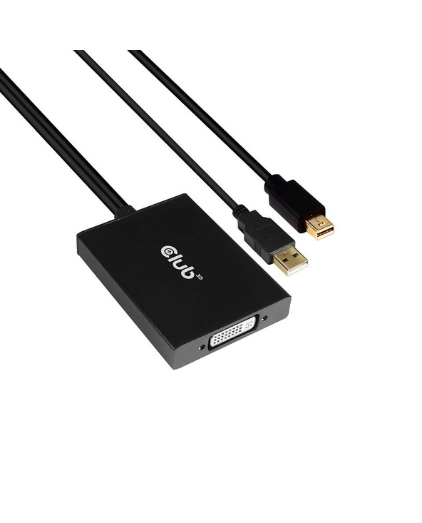 CLUB3D cac-1130 0,6 m MiniDP/USB-A DVI-D Noir