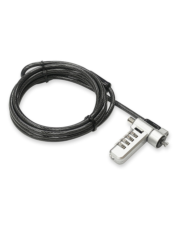 DLH DY-CS5045 câble antivol Noir, Argent 2 m