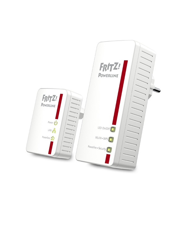 FRITZ!Powerline 540E WLAN Set International 500 Mbit/s Ethernet/LAN Wifi Blanc 2 pièce(s)