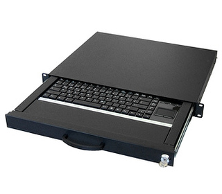 aixcase AIX-19K1UKDETP-B clavier USB + PS/2 QWERTZ Allemand Noir