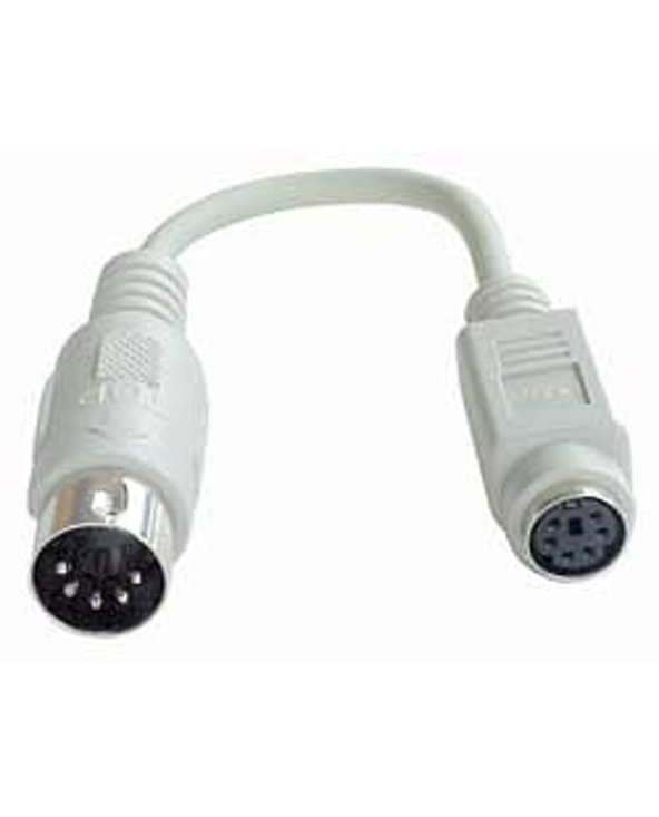 Lindy PS/2 - AT Port Adapter Cable câble PS/2 0,15 m 6-p Mini-DIN 5-p Mini-DIN Gris