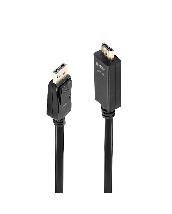 Lindy 36923 câble vidéo et adaptateur 3 m DisplayPort HDMI Type A (Standard) Noir