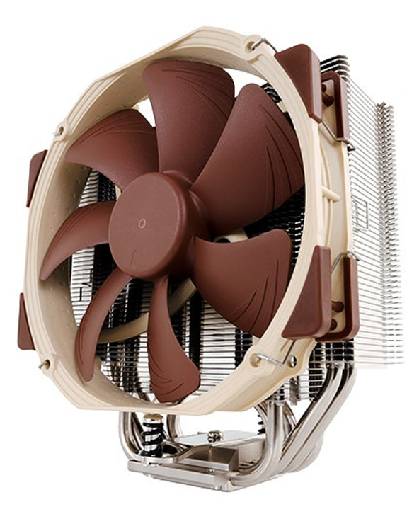 Noctua NH-U14S système de refroidissement d’ordinateur Processeur Refroidisseur 12 cm Marron, Acier inoxydable