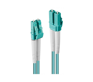 Lindy 46404 câble de fibre optique 100 m LC OM3 Turquoise
