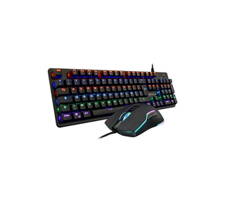 The G-Lab Combo Carbon clavier Souris incluse USB AZERTY Français Noir