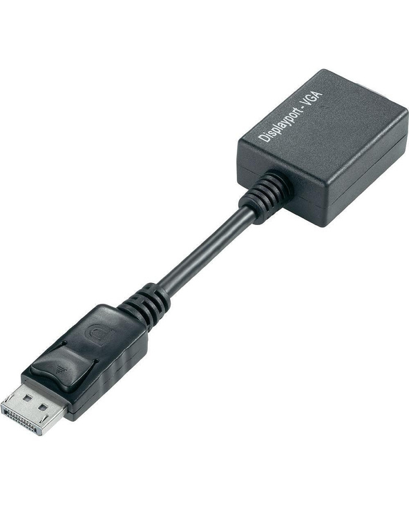 Techly DP - VGA M/F 0,07 m DisplayPort 2 x VGA (D-Sub) Noir
