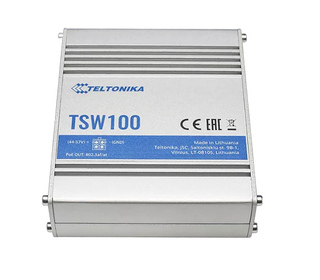 Teltonika TSW100 commutateur réseau Gigabit Ethernet (10/100/1000) Connexion Ethernet, supportant l'alimentation via ce port (Po