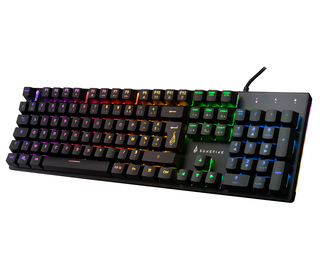 SureFire KingPin M2 clavier USB AZERTY Français Noir, Métallique