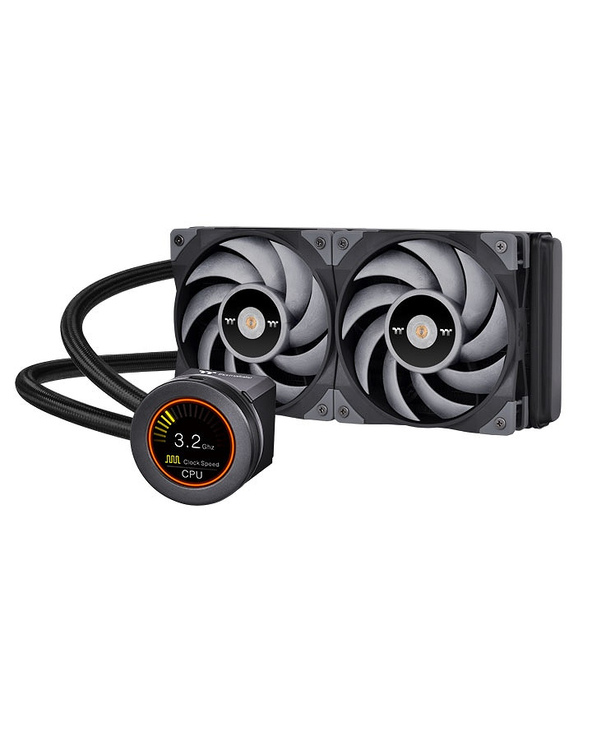 Thermaltake CL-W322-PL12GM-B système de refroidissement d’ordinateur Processeur Refroidisseur de liquide tout-en-un 12 cm Noir, 