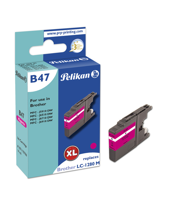 Pelikan B47 Magenta cartouche d'encre 1 pièce(s) Compatible Rendement standard