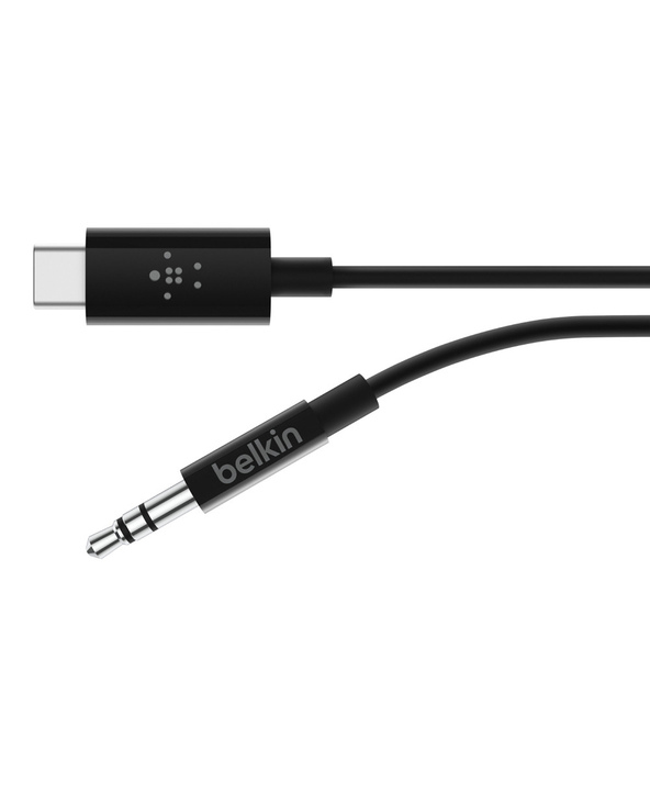 Belkin RockStar 3.5mm Audio Cable with USB-C Connector câble audio USB C 3,5mm Noir