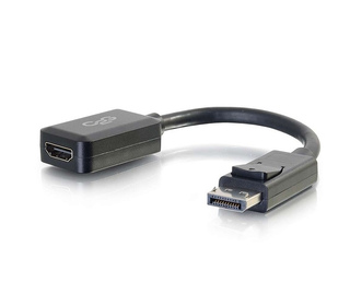 C2G 20 cm Convertisseur adaptateur DisplayPortTM mâle vers HDMI femelle – Noir