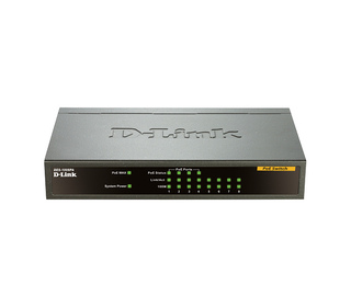 D-Link DES-1008PA commutateur réseau Non-géré Fast Ethernet (10/100) Connexion Ethernet, supportant l'alimentation via ce port (