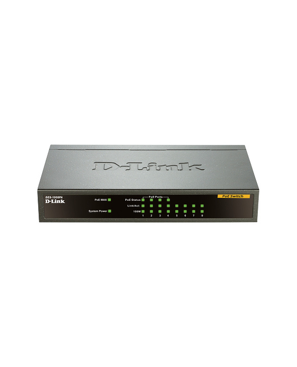 D-Link DES-1008PA commutateur réseau Non-géré Fast Ethernet (10/100) Connexion Ethernet, supportant 