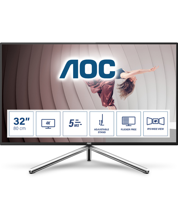 AOC U32U1 31.5" LED 4K Ultra HD 5 ms Noir