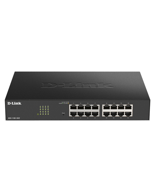 D-Link DGS-1100-16V2 commutateur réseau Géré L2 Gigabit Ethernet (10/100/1000) Noir