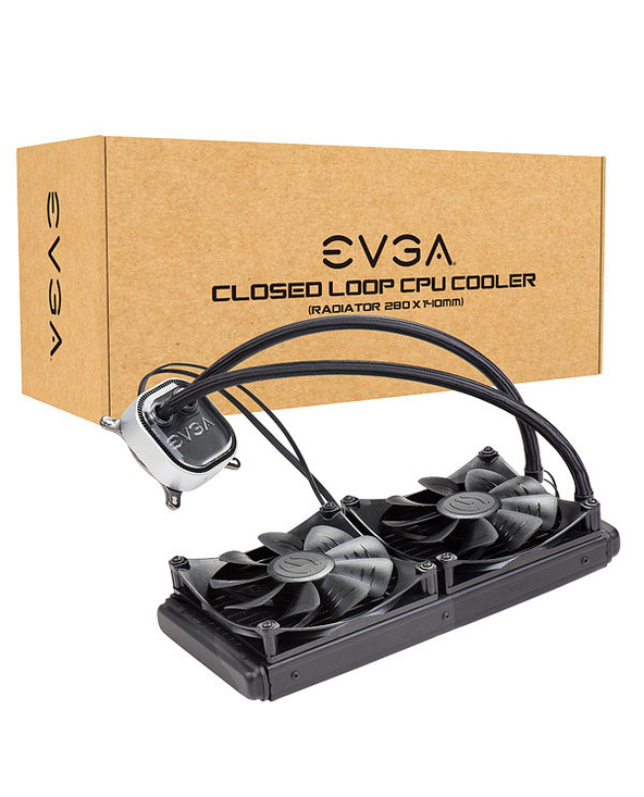 EVGA 400-HY-CL28-V1 système de refroidissement d’ordinateur Processeur Refroidisseur de liquide tout-en-un 24 cm Noir