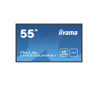 iiyama LH5570UHB-B1 affichage de messages Panneau plat de signalisation numérique 138,7 cm (54.6") VA 700 cd/m² 4K Ultra HD Noir