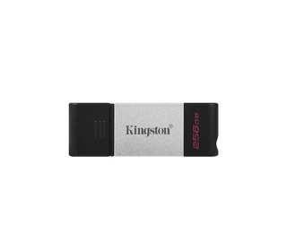 Kingston Technology DataTraveler 80 lecteur USB flash 256 Go USB Type-C 3.2 Gen 1 (3.1 Gen 1) Noir, Argent
