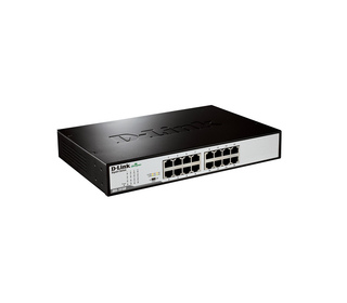 D-Link DGS-1016D/E commutateur réseau Non-géré Noir, Métallique
