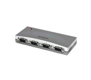 StarTech.com Hub série RS232 à 4 ports - Adaptateur USB vers 4x DB9 RS232 alimenté par bus