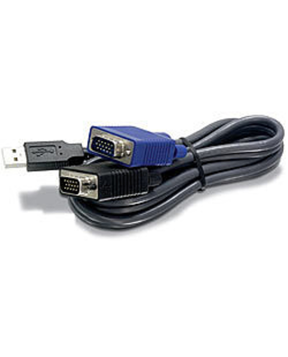 Trendnet 1.8m USB/VGA câble kvm Noir 1,8 m