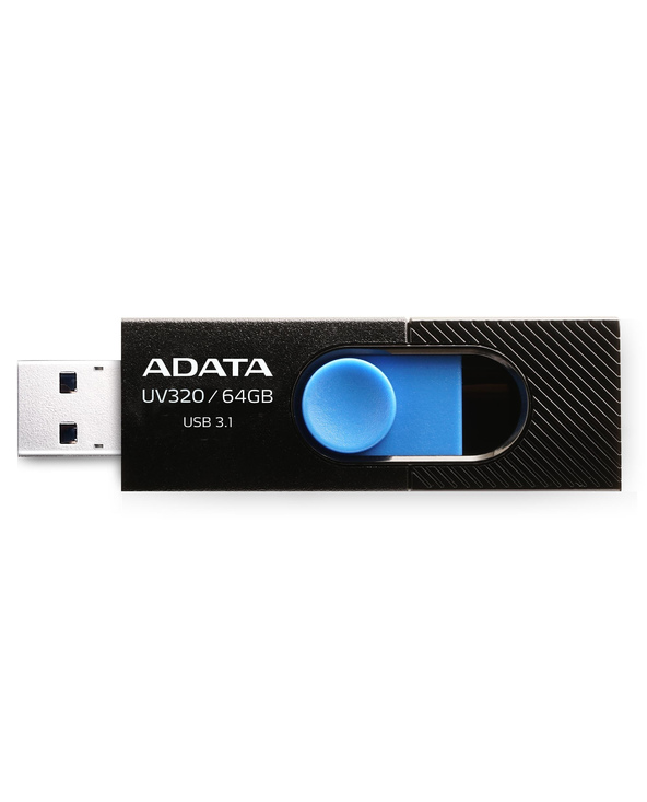 ADATA UV320 lecteur USB flash 64 Go USB Type-A 3.2 Gen 1 (3.1 Gen 1) Noir, Bleu