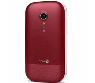 Doro 2404 6,1 cm (2.4") 100 g Rouge, Blanc Téléphone numérique