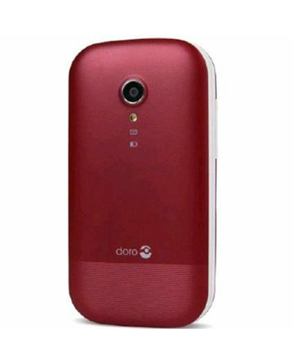Doro 2404 6,1 cm (2.4") 100 g Rouge, Blanc Téléphone numérique