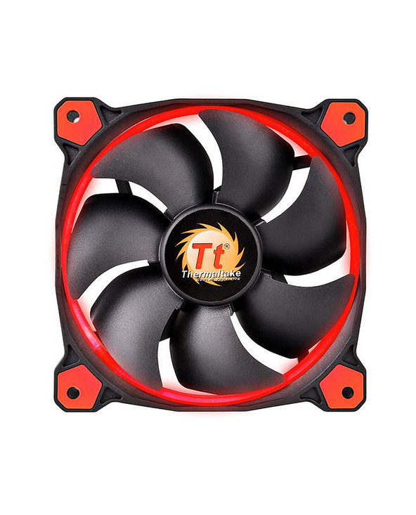 Thermaltake Riing 12 Boitier PC Ventilateur 12 cm Noir, Rouge