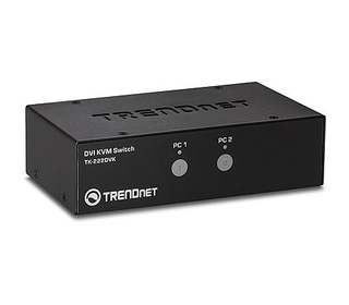 Trendnet TK-222DVK commutateur écran, clavier et souris Noir