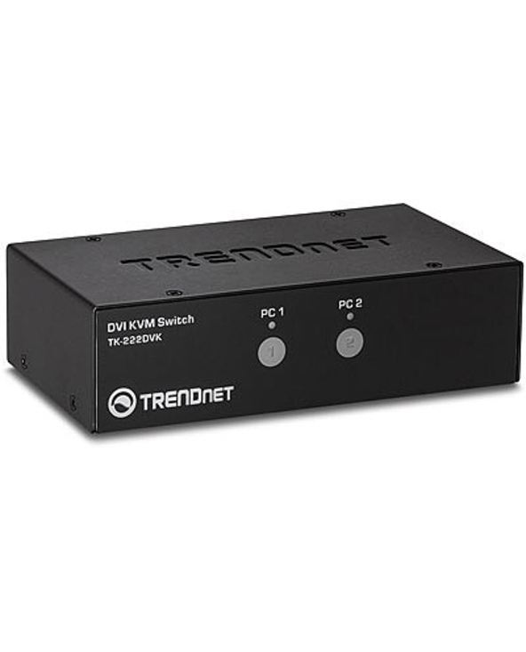 Trendnet TK-222DVK commutateur écran, clavier et souris Noir