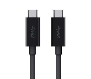 Belkin F2CU049bt2M-BLK câble USB 2 m USB 3.2 Gen 1 (3.1 Gen 1) USB C Noir