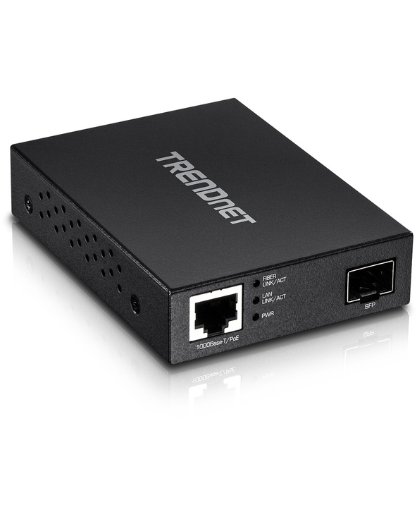 Trendnet TFC-PGSFP convertisseur de support réseau 2000 Mbit/s Noir
