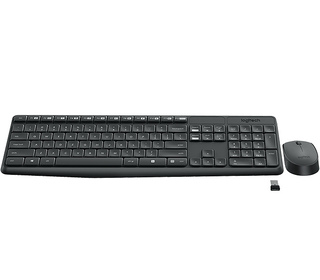 Logitech MK235 clavier Souris incluse RF sans fil Hongrois Gris