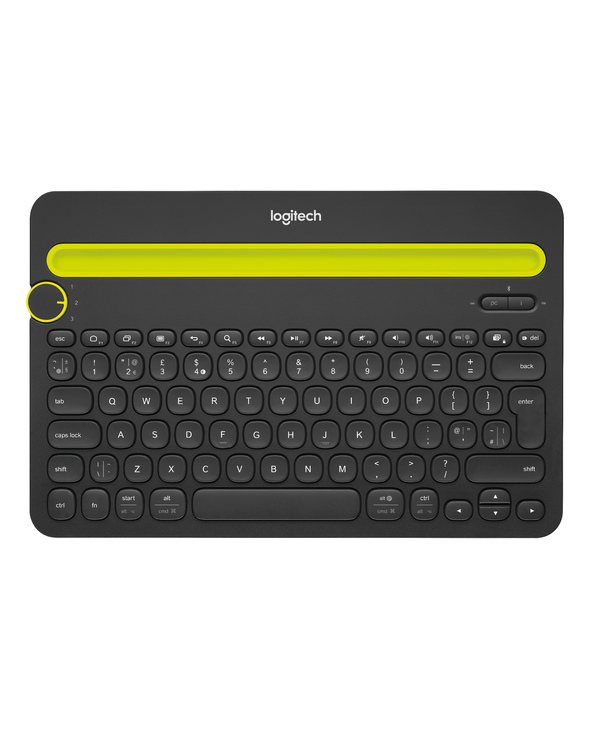 Logitech Bluetooth Multi-Device Keyboard K480 clavier AZERTY Français Noir