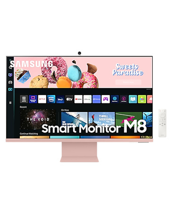 Samsung S32BM80PUU 32 LED 4K Ultra HD 4 ms Rose, Blanc